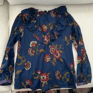 Madewell Floral 3/4 Top